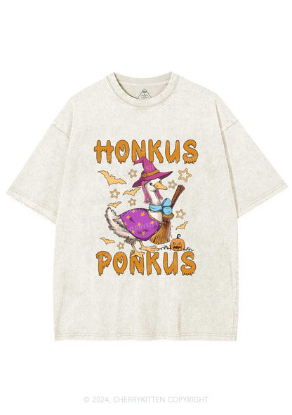 Honkus Ponkus Halloween Y2K Washed Tee Cherrykitten