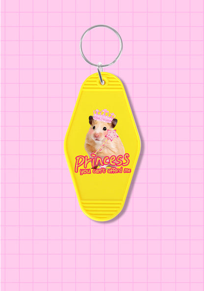 Princess You Can't Afford Me 1Pc Y2K Rhombus Keychain Cherrykitten