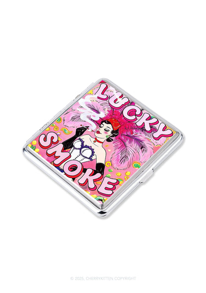 Lucky Smoke Y2K Cigarette Case Cherrykitten