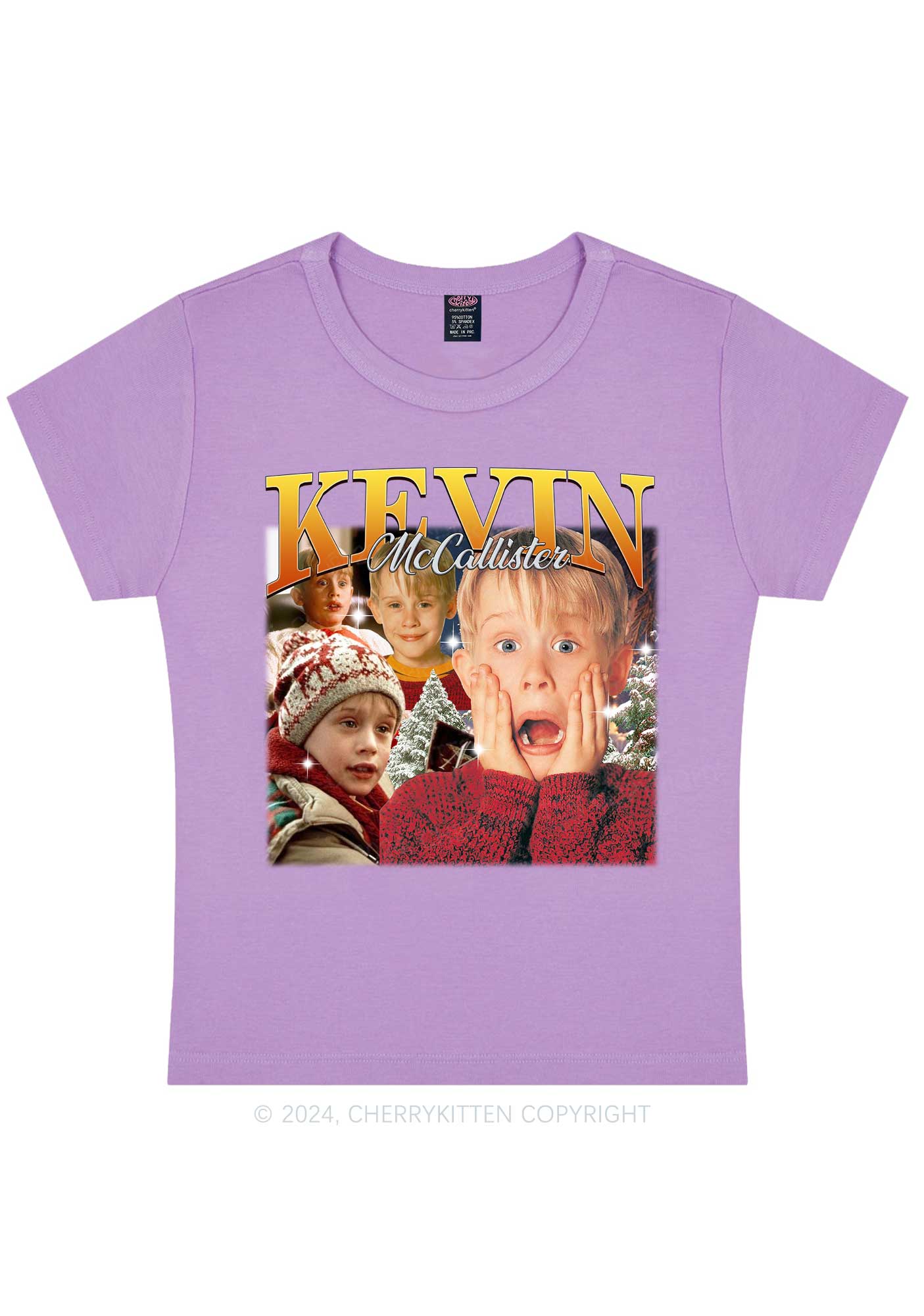 Christmas Kevin Alone Y2K Baby Tee Cherrykitten