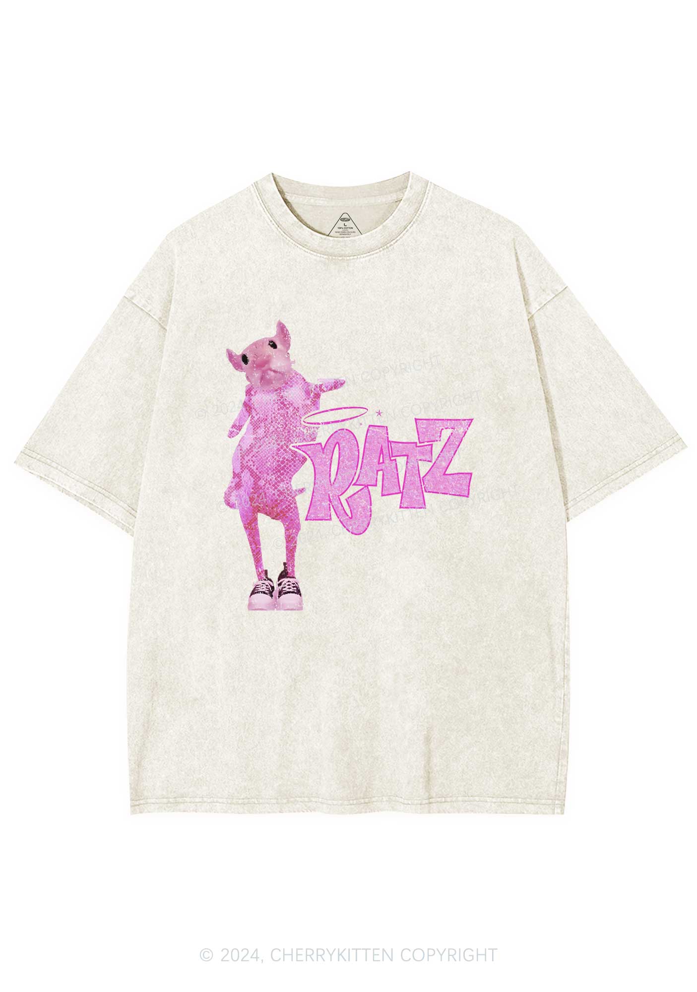 High Ratz Y2K Washed Tee Cherrykitten