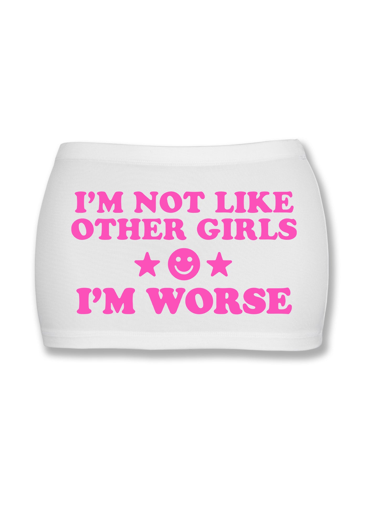 I'm Worse Y2K Mini Hip Skirt Cherrykitten