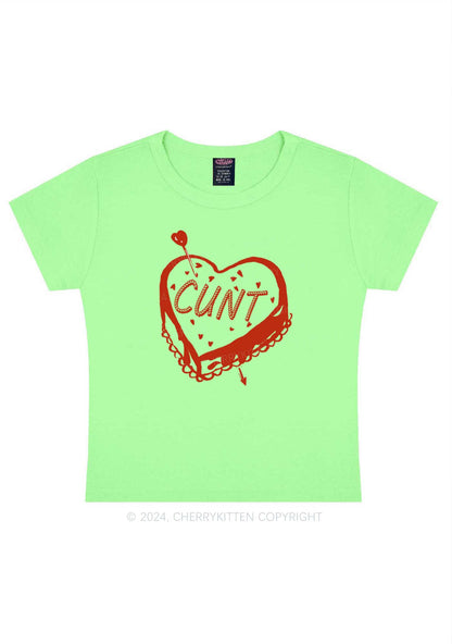 Cxxt Cake Y2K Valentine's Day Baby Tee Cherrykitten