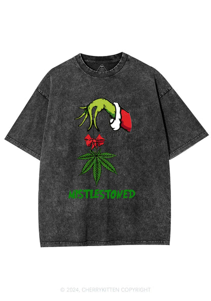 Christmas Mistlestoned Y2K Washed Tee Cherrykitten