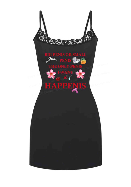 I Want Happenis Y2K Lace Slip Dress Cherrykitten