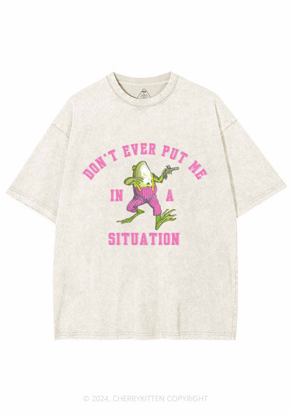 Put Me In Situation Y2K Washed Tee Cherrykitten