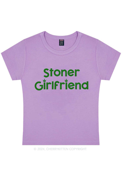 Stoner Girlfriend Y2K Baby Tee Cherrykitten