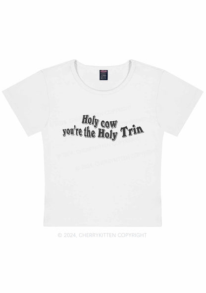 Holy Cow Y2K Baby Tee Cherrykitten