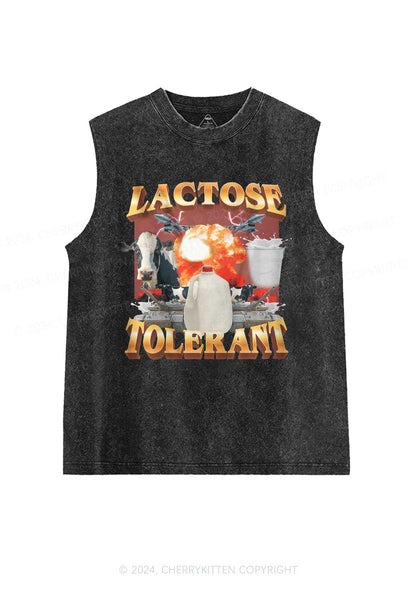 Retro Milk Lactose Tolerant Y2K Washed Tank Cherrykitten