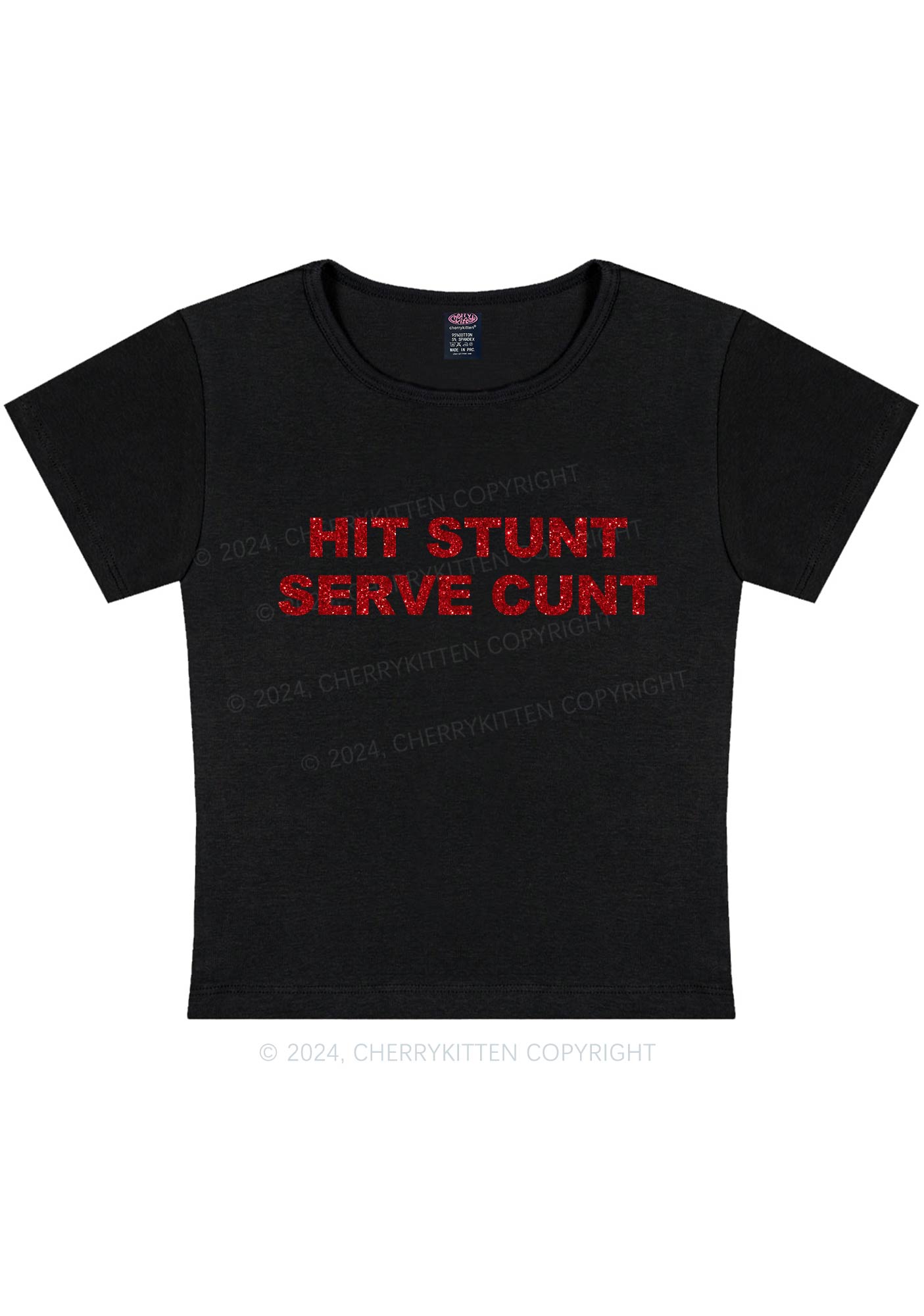 Hit Stunt Y2K Baby Tee Cherrykitten