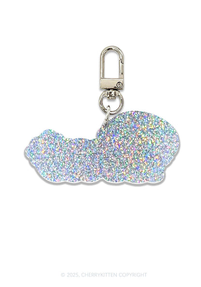 BRAT 1Pc Y2K Glitter Keychain Cherrykitten