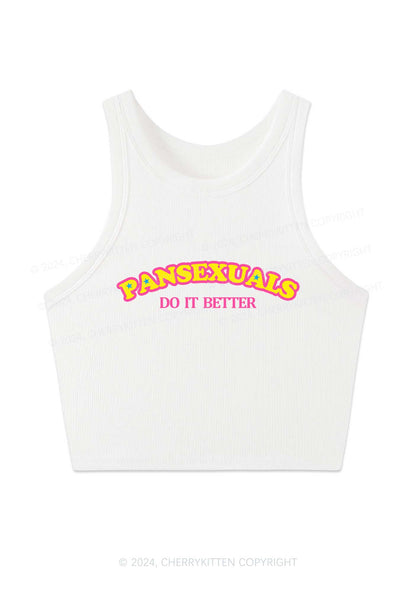 Pansexuals Do It Better Y2K Crop Tank Top Cherrykitten