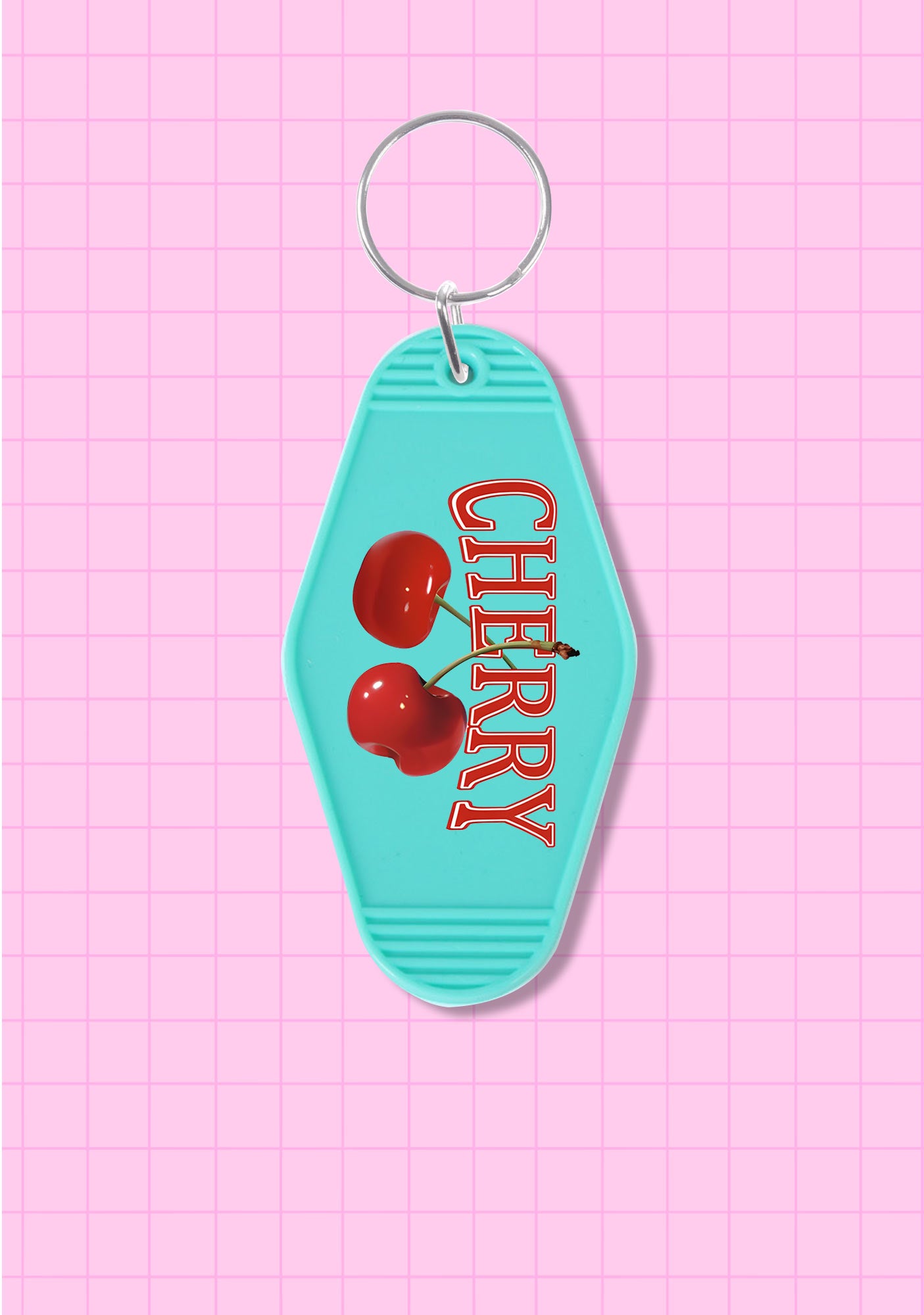 Red Cherry 1Pc Y2K Rhombus Keychain Cherrykitten