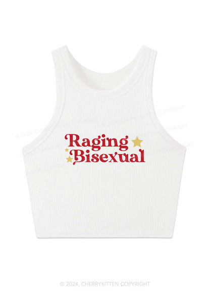 Raging Bisexual Stars Y2K Crop Tank Top Cherrykitten