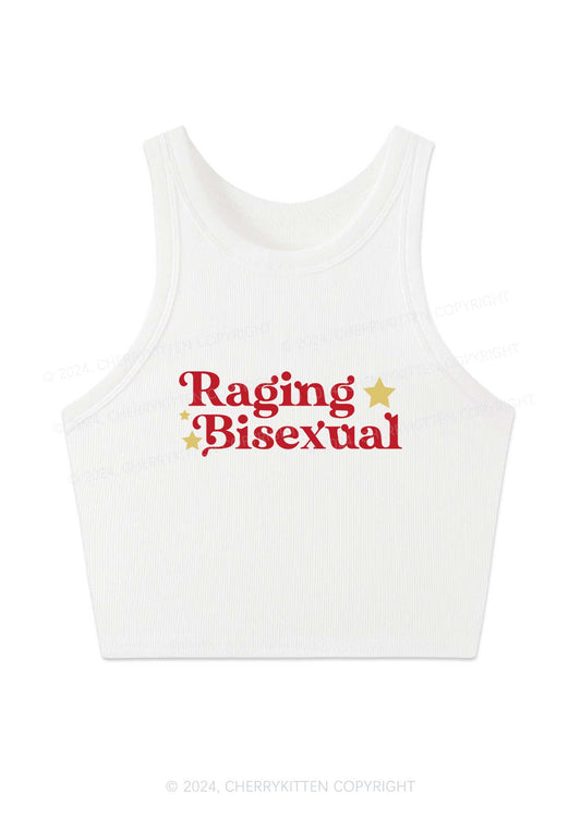 Raging Bisexual Stars Y2K Crop Tank Top Cherrykitten