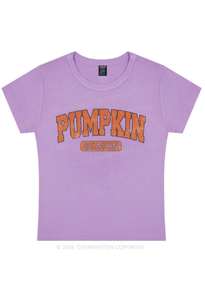 Halloween Pumpkin Season Y2K Baby Tee Cherrykitten