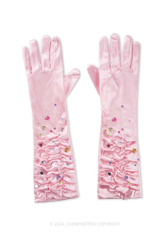 Halloween Pink Diamond Y2K Gloves Cherrykitten