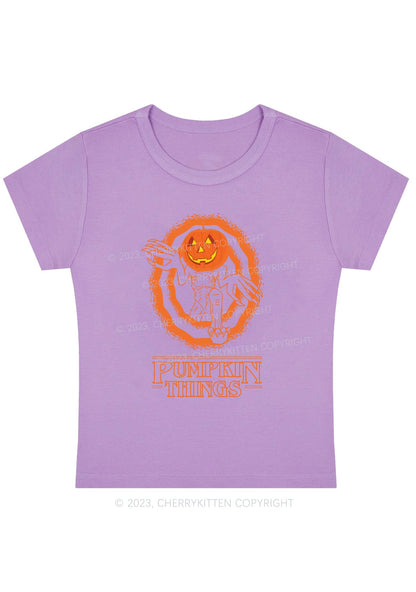 Pumpkin Things Halloween Baby Tee Cherrykitten