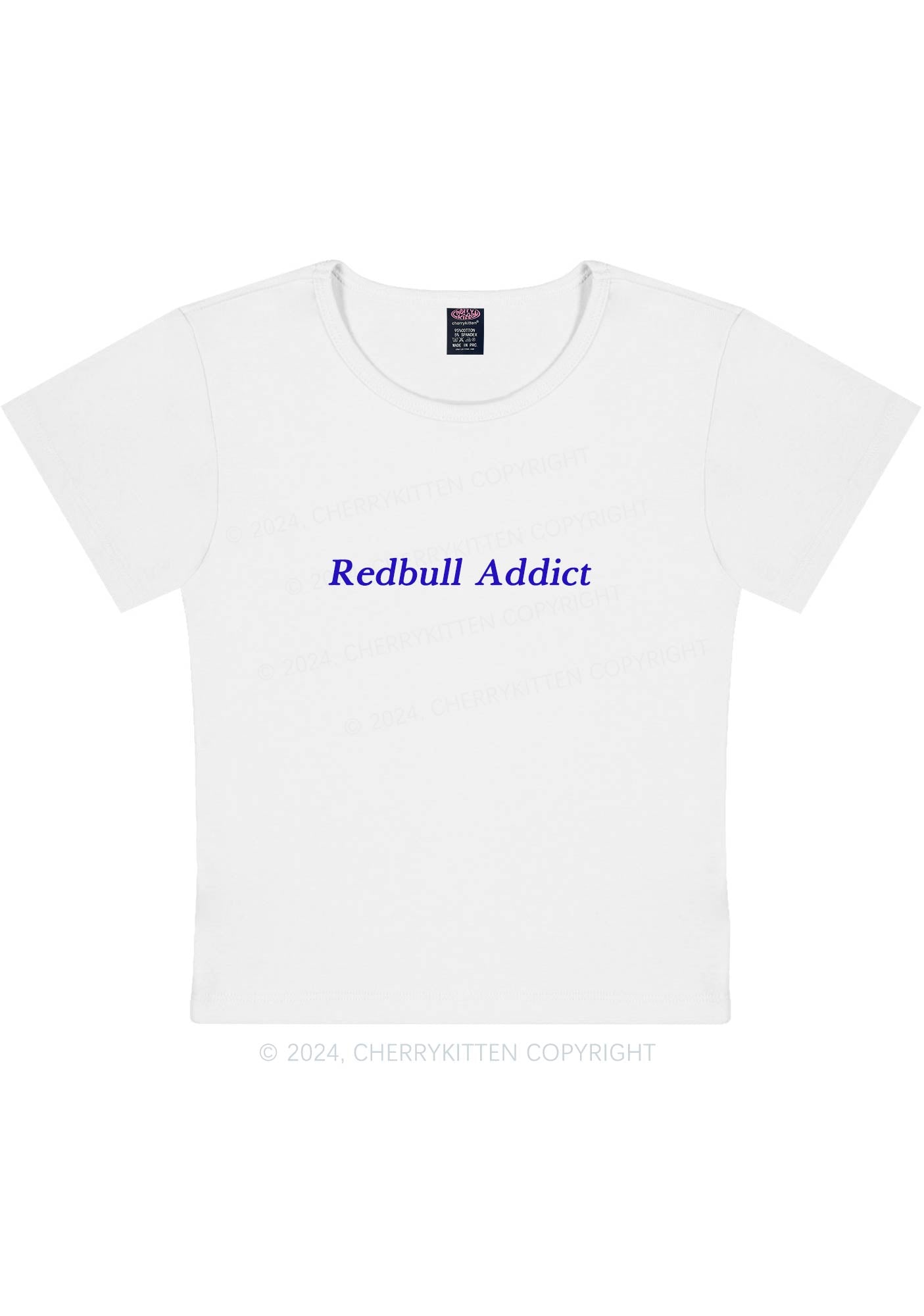 Redbull Addict Y2K Baby Tee Cherrykitten