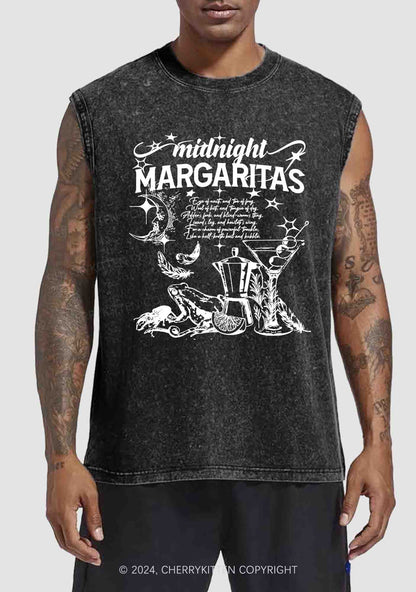 Halloween Midnight Margaritas Y2K Washed Tank Cherrykitten