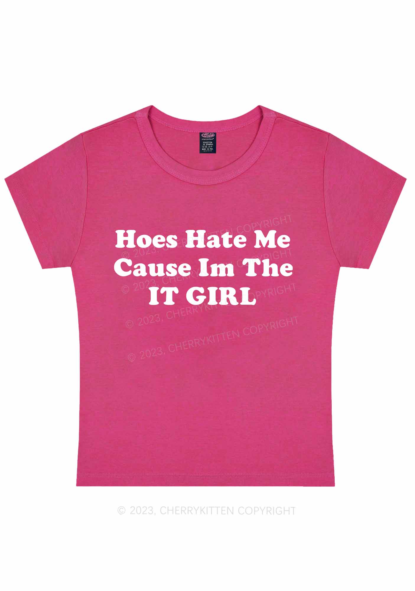 Curvy The IT Girl Y2K Baby Tee Cherrykitten