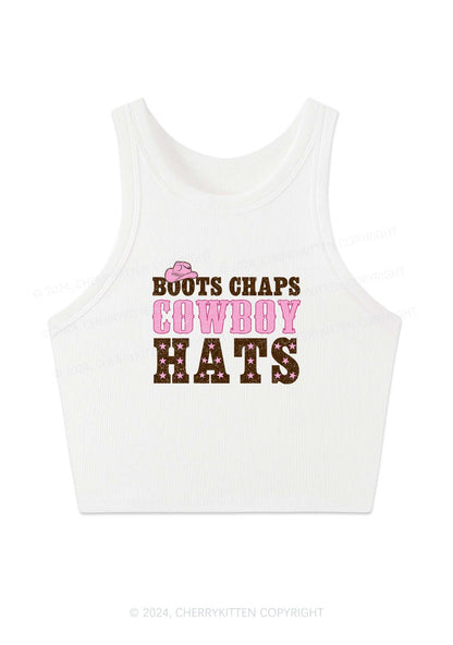 Cowboy Hats Y2K Crop Tank Top Cherrykitten