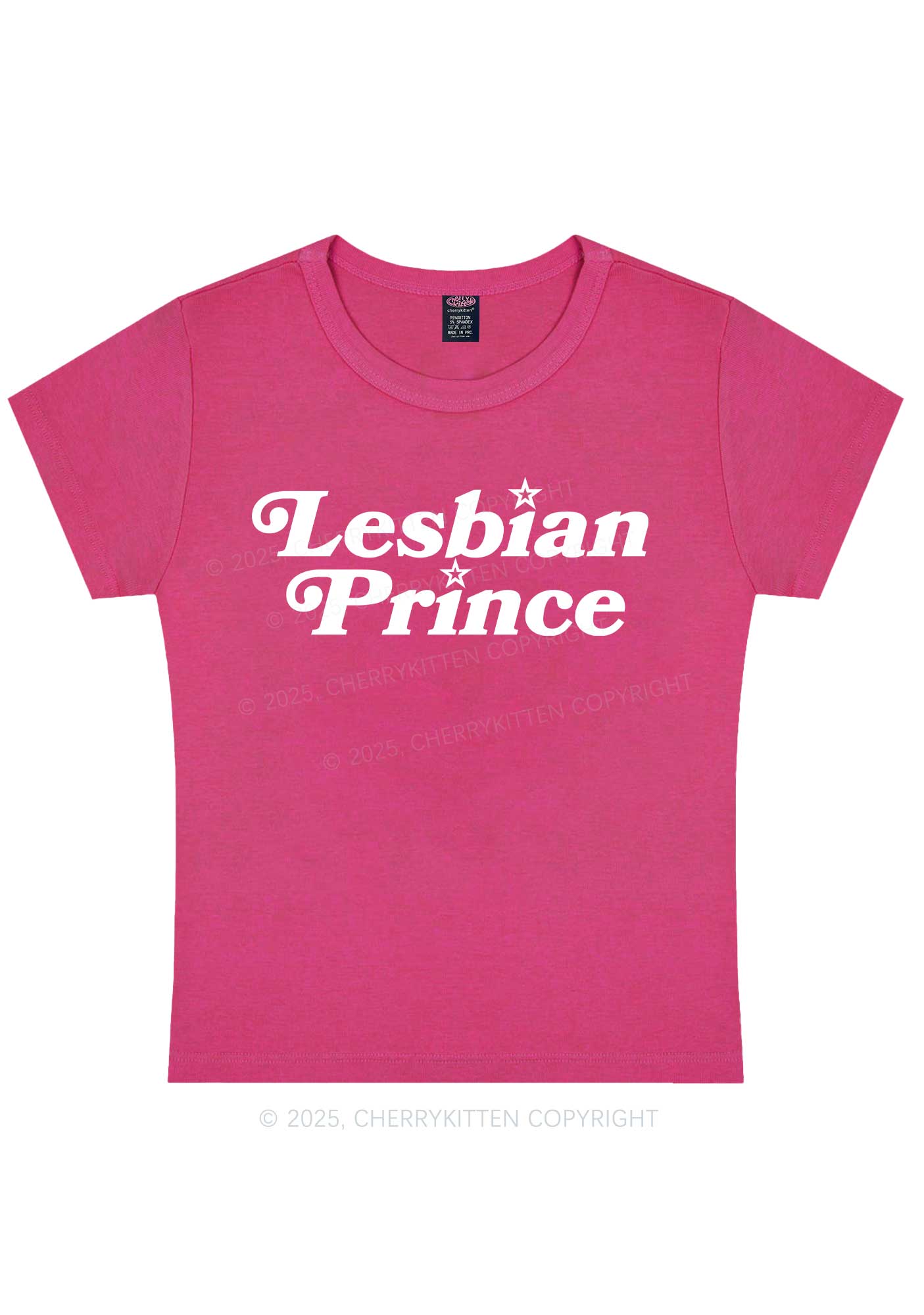 Lesbian Prince Y2K Baby Tee Cherrykitten