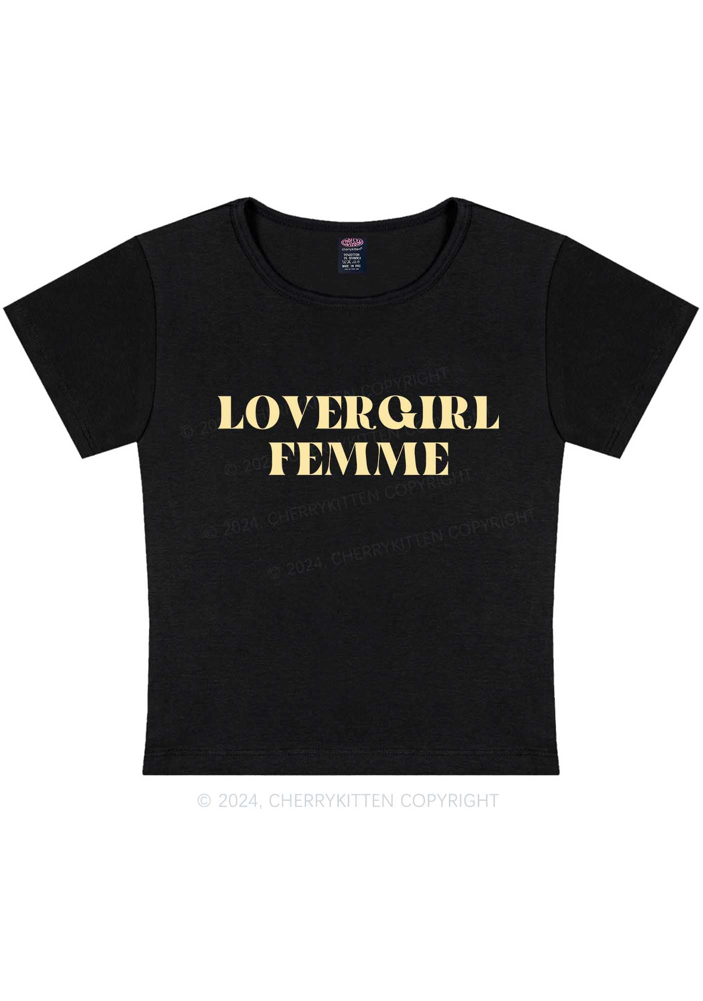 Curvy Lovergirl Femme Y2K Baby Tee Cherrykitten