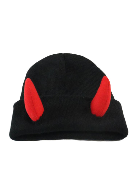 Little Devil Y2K Knitted Hat Cherrykitten