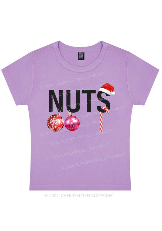 Christmas Nuts Y2K Baby Tee Cherrykitten