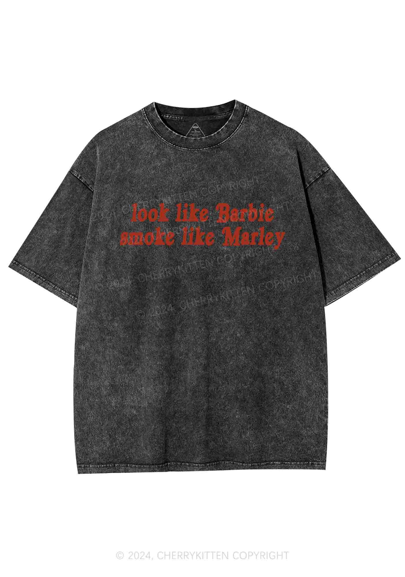 Smoke Like Marley Y2K Washed Tee Cherrykitten