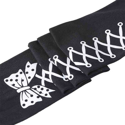 Halloween Y2K Bow Print Stockings