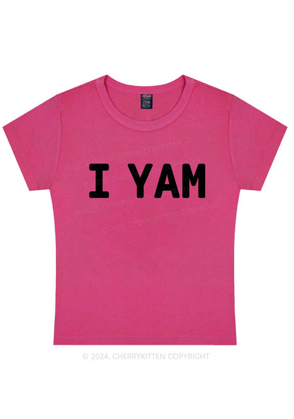 I Yam Y2K Valentine's Day Baby Tee Cherrykitten