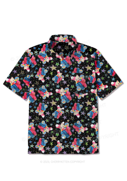 Chat Clown Y2K Print Shirts Cherrykitten