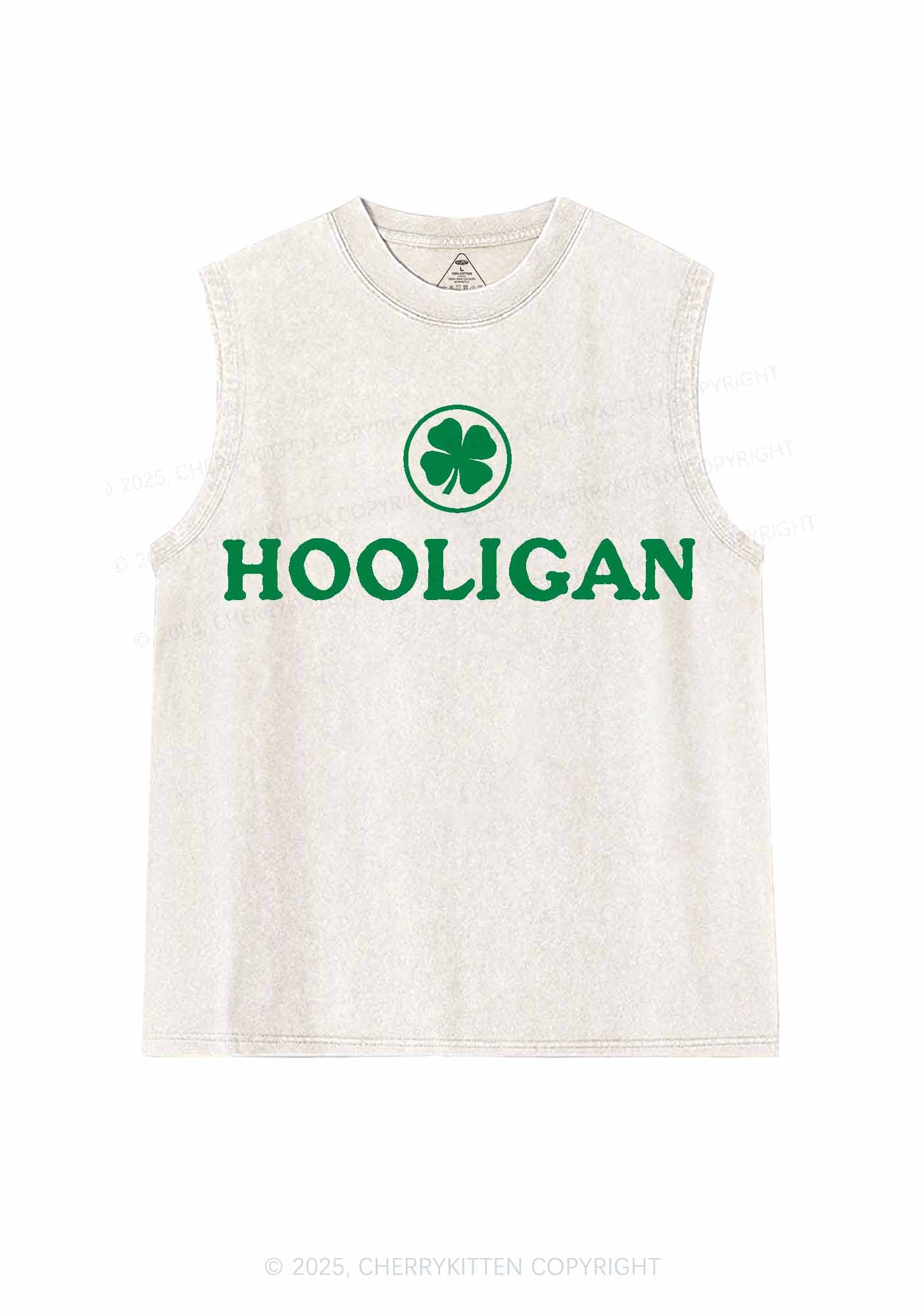 Irish Hooligan St Patricks Y2K Washed Tank Cherrykitten