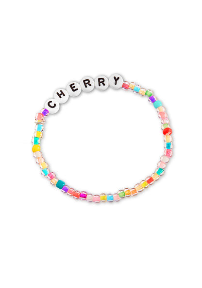 Custom Name Colored Beads Y2K Bracelet Cherrykitten