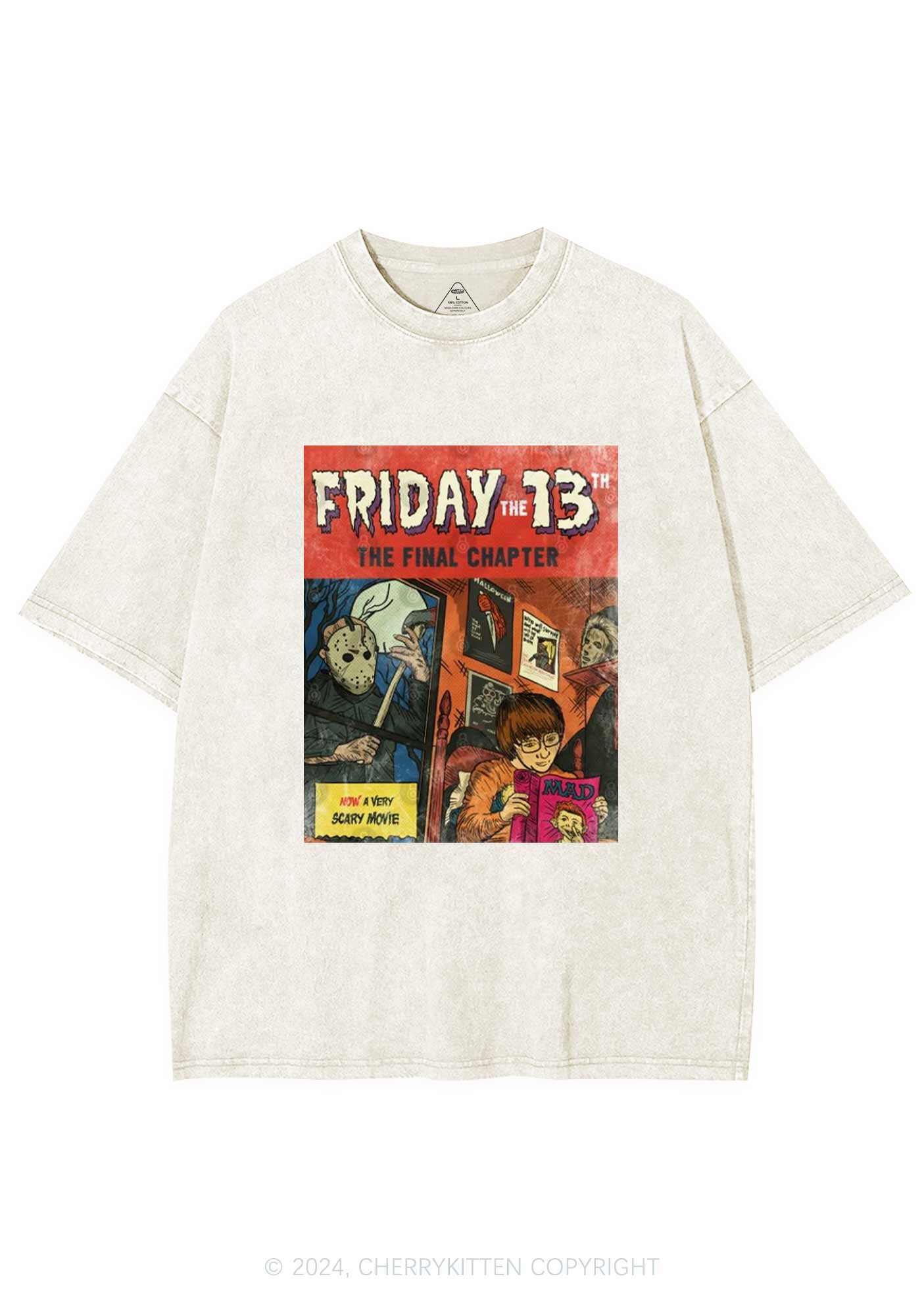 Halloween Friday Final Chapter Y2K Washed Tee Cherrykitten