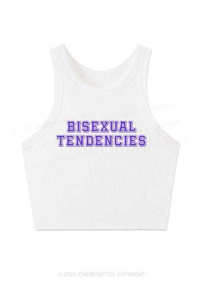 Bisexual Tendencies Y2K Crop Tank Top Cherrykitten