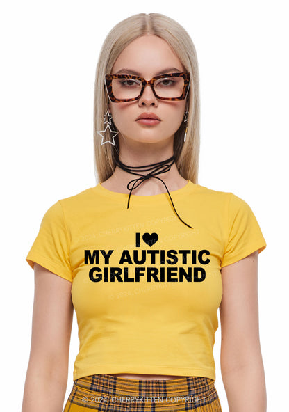 I Love My Autistic GF Y2K Valentine's Day Baby Tee Cherrykitten