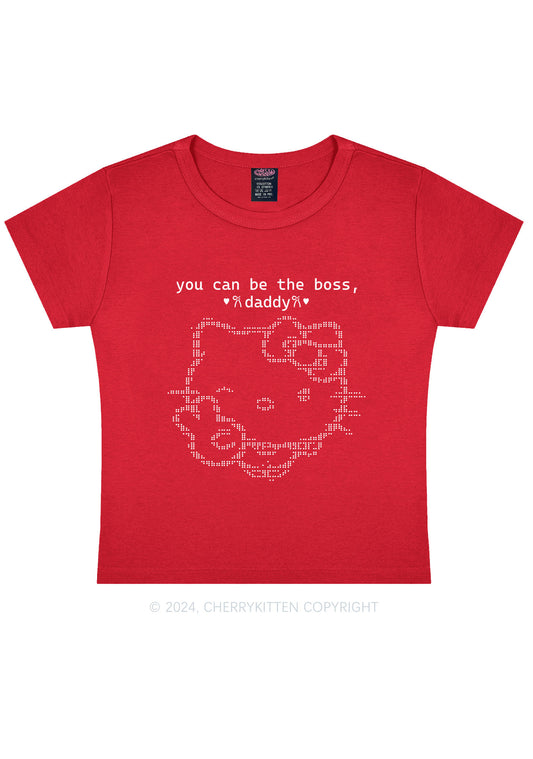 You Can Be Boss Y2K Baby Tee Cherrykitten