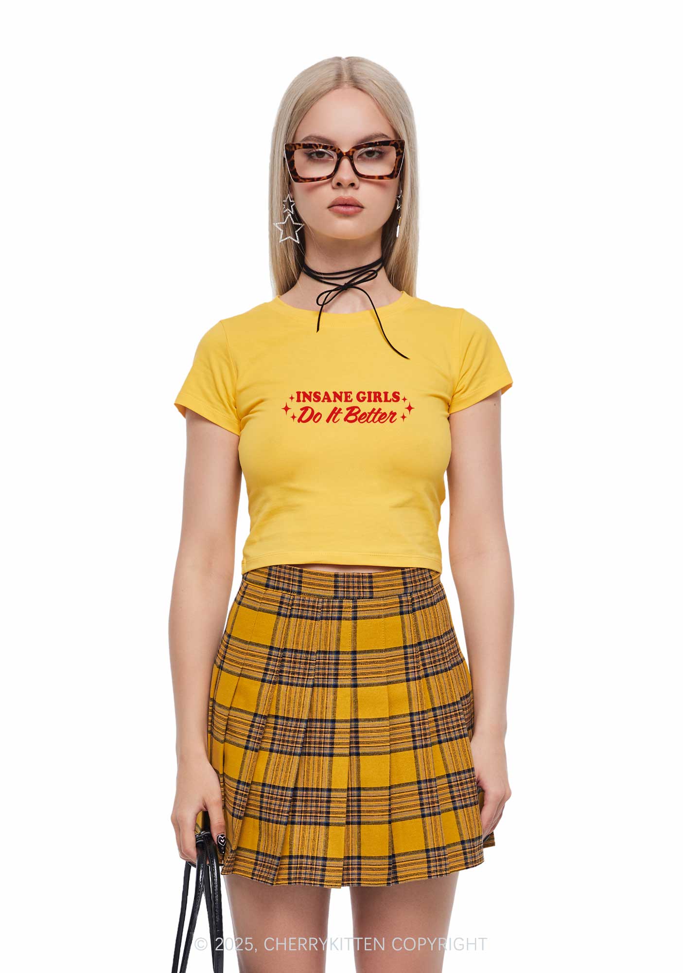 Insane Girls Do It Better Y2K Baby Tee Cherrykitten