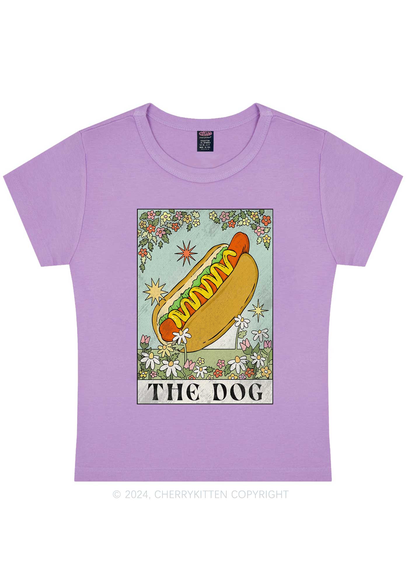 The Hot Dog Y2K Baby Tee Cherrykitten