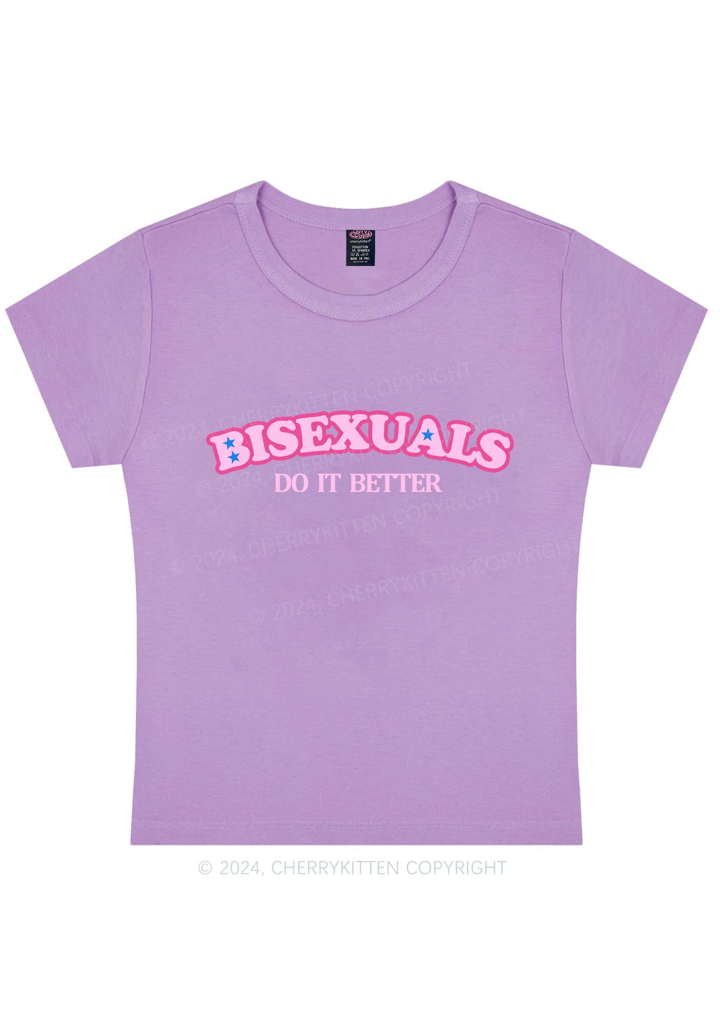 Curvy Bisexuals Do It Better Y2K Baby Tee Cherrykitten