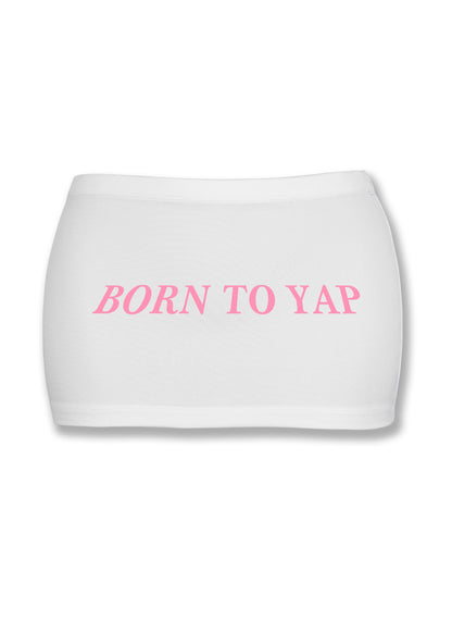 Born To Yap Y2K Mini Hip Skirt Cherrykitten