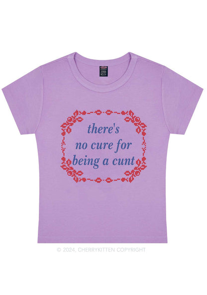 No Cure For Cxxt Y2K Baby Tee Cherrykitten