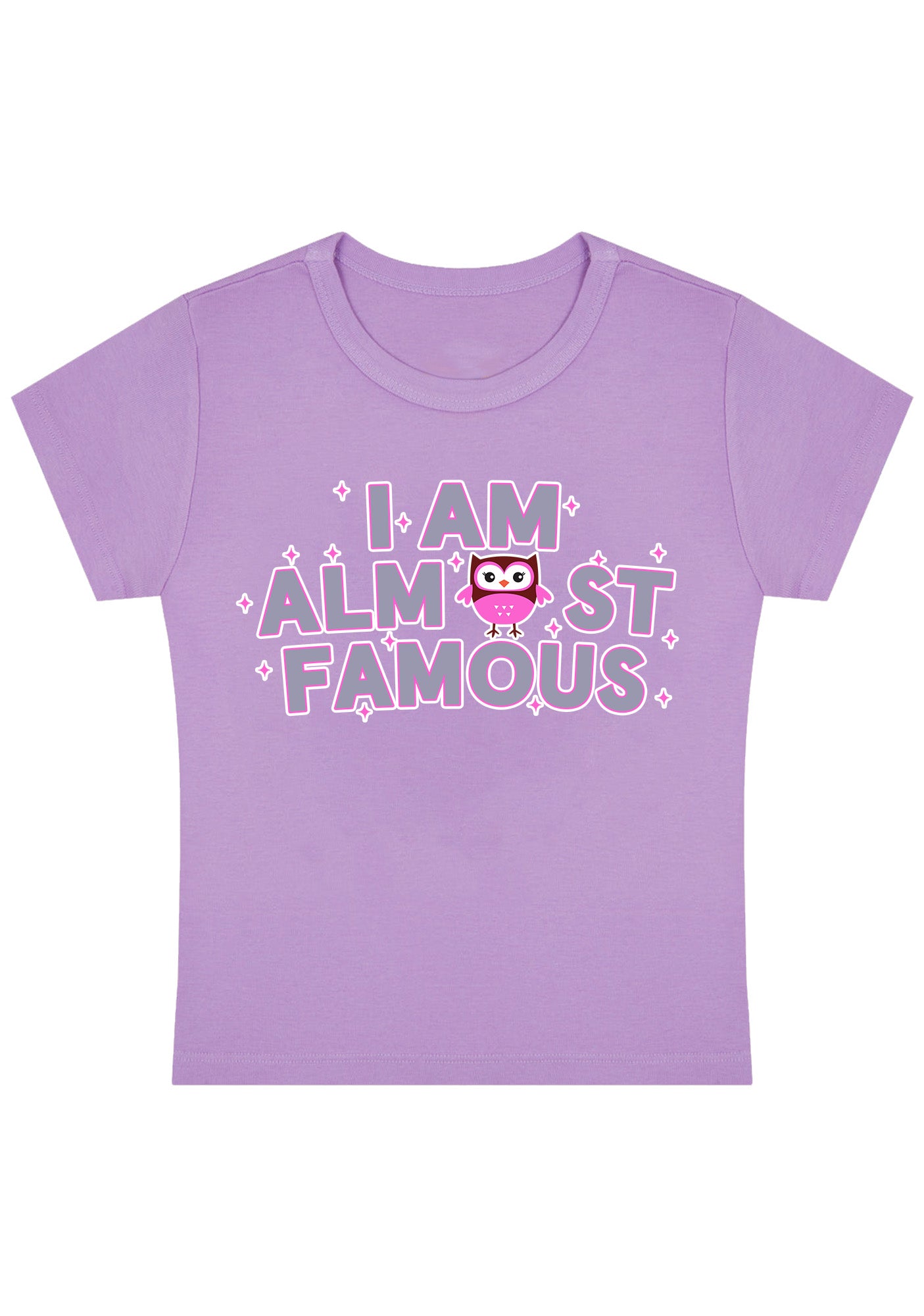 I Am Almost Famous Y2K Baby Tee