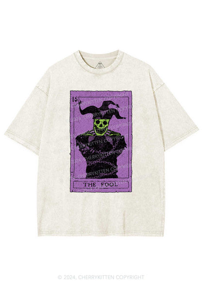 Halloween The Fool Y2K Washed Tee Cherrykitten