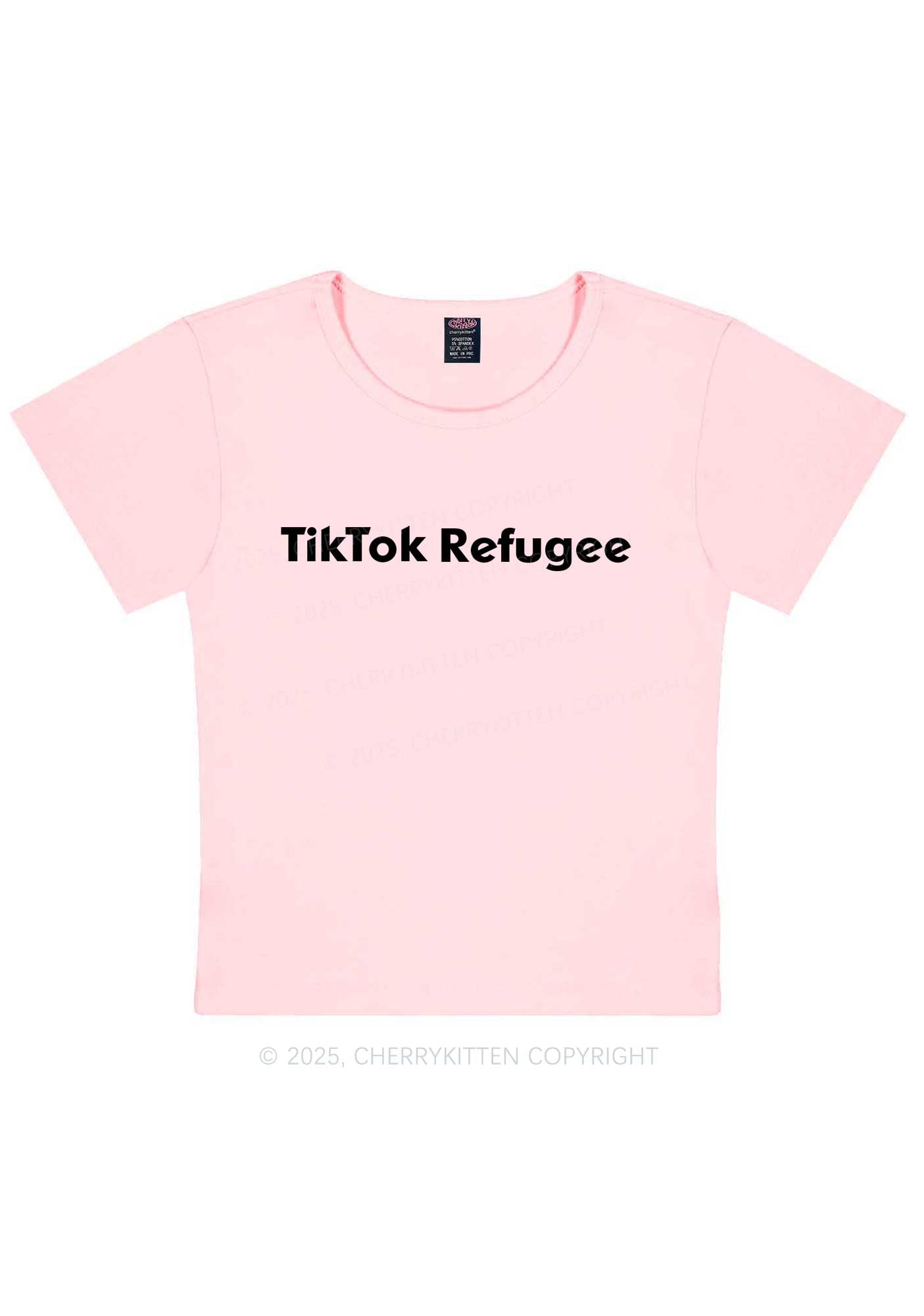 TT Refugee Y2K Baby Tee Cherrykitten