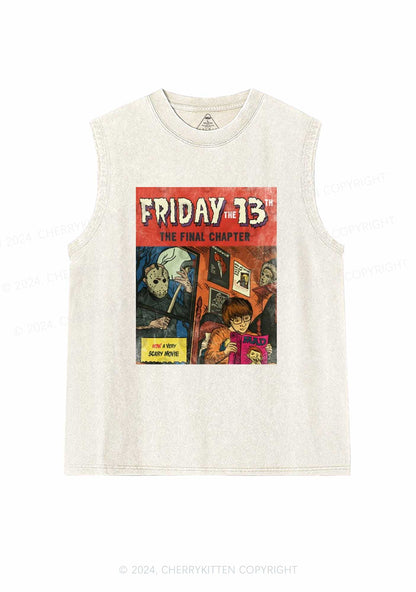 Halloween Friday Final Chapter Y2K Washed Tank Cherrykitten