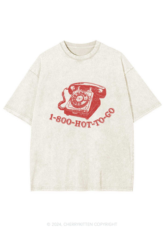 Hot To Go Y2K Washed Tee Cherrykitten